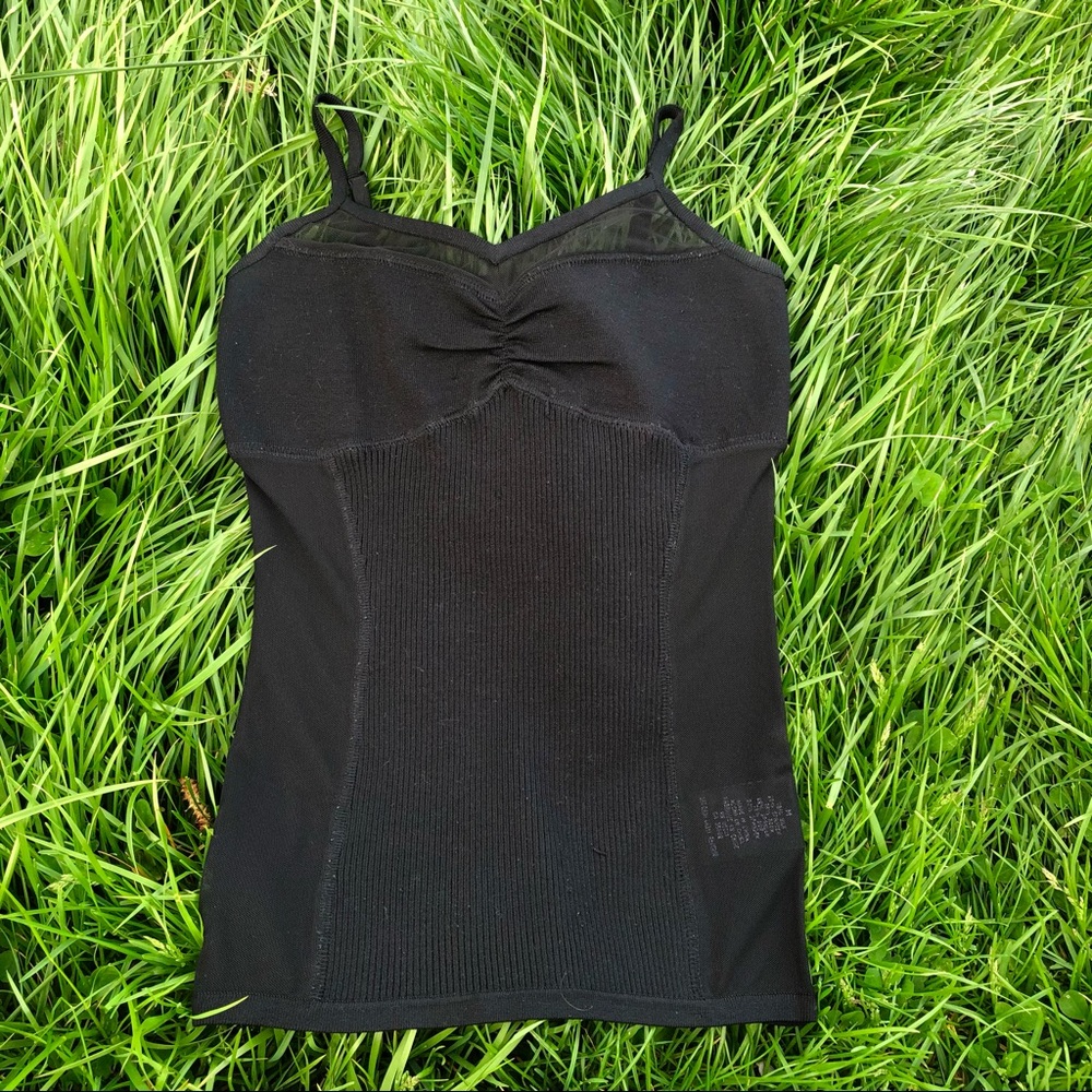 Silk & Sheer Black Tank Top